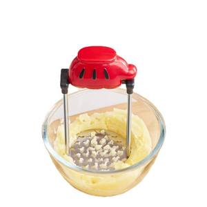 Écrase-pommes en acier inoxydable rouge, petit presse-purée pour aliments pour bébés et purée de fruits, ustensile de cuisine - Product Image 1