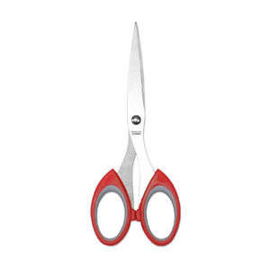 Office Scissors 158mm Stainless Steel Straight Blade <b>Red</b> Gray Handle For <b>Paper</b> Cutting Craft Home Office Use - Product Image 3