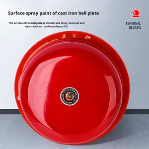 Sirène <span class=keywords><strong>d</strong></span>'<span class=keywords><strong>alarme</strong></span> <span class=keywords><strong>incendie</strong></span> IP Plapie 220V, manuelle, électrique, à piles sèches, en silicone, à un bouton, 4/6/10/12 pouces, installation facile - Product Image 5