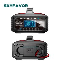 Chargeur de batterie de voiture intelligent automatique 12V 24V 15A pour batteries Lifepo4 et plomb-acide de véhicules, motos et camions