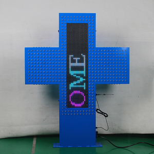 <span class=keywords><strong>Croix</strong></span> de <span class=keywords><strong>pharmacie</strong></span> à Led, écran programmable RVB pour l'extérieur avec enseigne de couleur bleue de 80cm pour la <span class=keywords><strong>pharmacie</strong></span> - Product Image 5