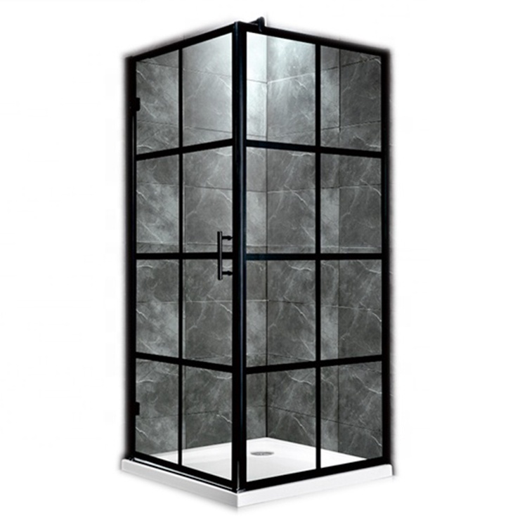 Новейший дизайн Черная алюминиевая рама Душевой Кабины корпус