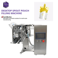 Machine de remplissage de sachets à pompe rotative à lobes haute efficacité, machine de remplissage de sachets compacte de bureau pour jus de citron, ketchup, yaourt