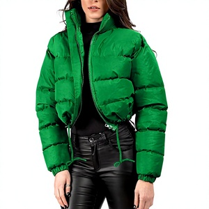 Chaqueta Casual para Mujer, Color Verde, Cuello con Capucha, Cierre de Cremallera, Largo Regular, 70% Poliéster Transpirable y Ecológico - Product Image 4
