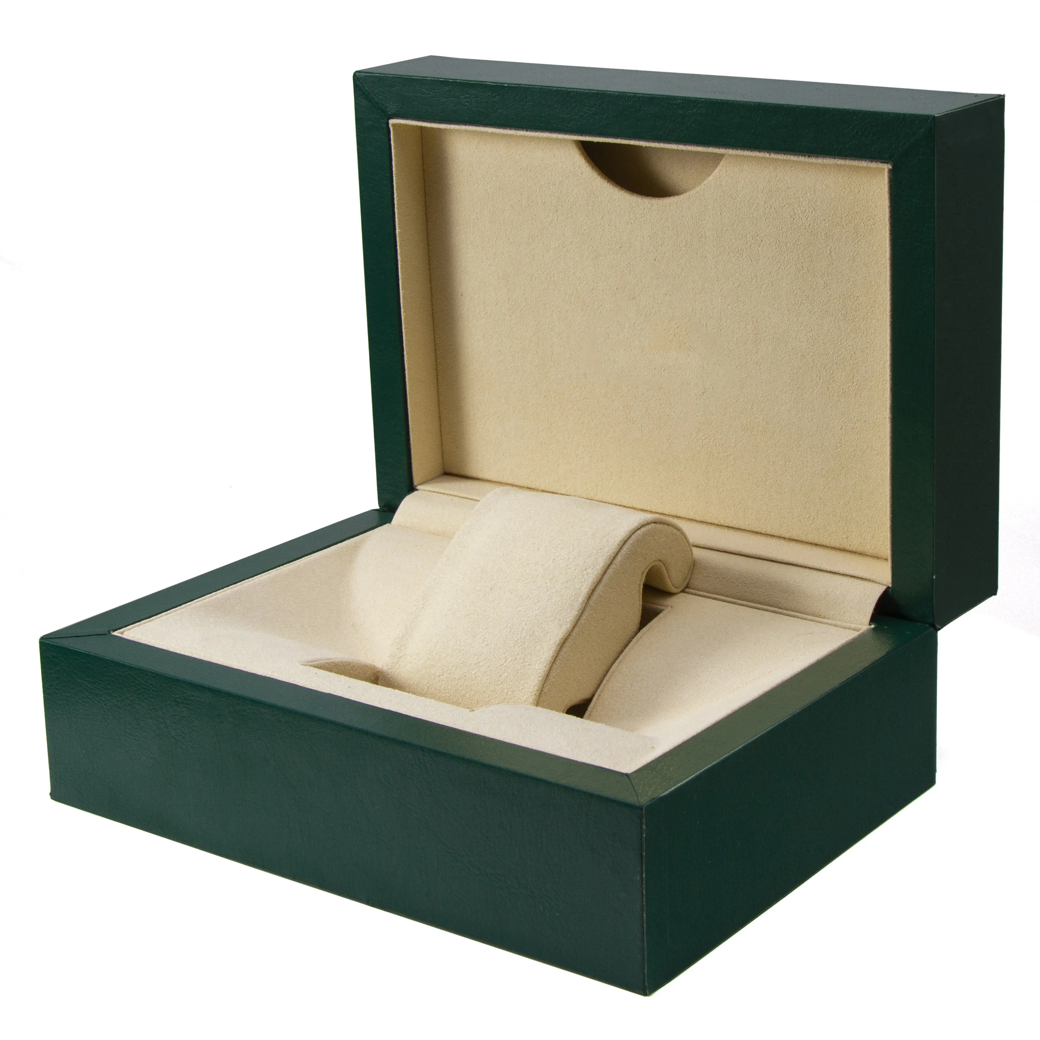 Factory Supply Benutzer definiertes Logo Luxus uhr Verpackungs box High End PU Leder Green Watch Box