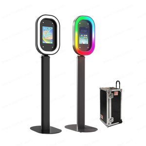 Bền Led điều khiển bởi các ứng dụng và điều khiển từ xa Salsa Photo Booth cho máy tính bảng Selfie Photo Booth đứng máy - Product Image 1
