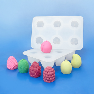 <span class=keywords><strong>Molde</strong></span> de Silicona 3D con Forma de Fruta, Grado Alimenticio, Frambuesa, Fresa, Piña, para <span class=keywords><strong>Helados</strong></span>, Pudín, Chocolate - Product Image 4