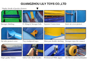 Châteaux gonflables de football, de soccer et de basketball avec prix, combo châteaux gonflables, châteaux gonflables chinois - Product Image 6