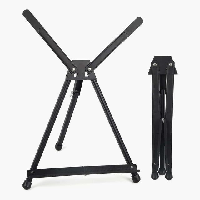 Wholesale Painting by Numbers Kit Iron Easel Adjustable Artist Works Display Stand Art Drawing Black Metal Tripod Easel