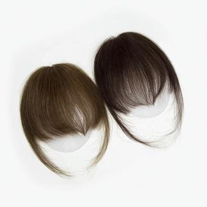 2024 Neuerscheinung 100% Russisches Remy Echthaar 2*1,5 Zoll Stirn-Clip-In Air Bangs für Frauen Genius Weft - Product Image 1