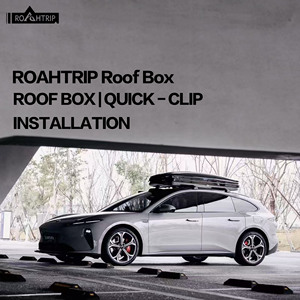 Boîte de toit de voiture de sport ROAHTRIP ABS+PC la plus vendue, 204*80*35cm, ouverture double latérale, étanche, bande de scellement rapide, clips, 300L-400L - Product Image 6