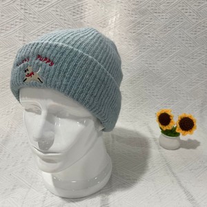 Gorro de punto con diseño de cachorro para mujer, cálido, resistente al viento, plegable, para invierno, 54-56cm, blanco, beige, caqui, azul, burdeos - Product Image 2