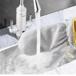 Gran oferta de productos de cocina, guantes de alambre para lavar platos, paño de cocina, trapo impermeable, guantes de alambre multiusos, olla para limpieza del hogar - Product Image 3
