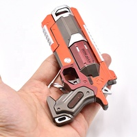 Grosir pistol bantu pistol kecil mainan Model Hot Game Apexes Legends 13cm Mini Orange senjata logam mainan untuk anak atau dewasa