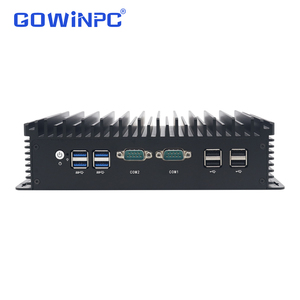 มินิพีซีอุตสาหกรรมไร้พัดลม พร้อม Intel Core i3 i5 i7 รุ่นที่ 4 ถึง 8 พอร์ต LAN กิกะบิตคู่ 6 พอร์ต RS232 COM รองรับไฟฟ้าเข้า 936V - Product Image 6