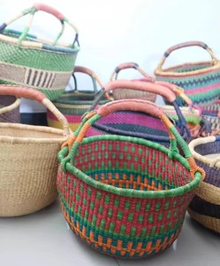 Paille transfrontalière tissée à la main de forme ovale écologique éléments africains multifonctionnels Ins Style décoration <span class=keywords><strong>panier</strong></span> de rangement - Product Image 6