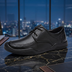 Zapatos de Negocios de Cuero Vacuno para Hombre, Modelo 2026, Suela Suave, con Cordones, Cómodos, Casuales, para Todas las Temporadas, Envío Directo - Product Image 1