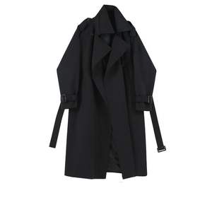 Otoño nuevo diseño elegante estilo británico <span class=keywords><strong>Tench</strong></span> Coat mujer de longitud media de cintura alta rompevientos Casual abrigo adelgazante - Product Image 6