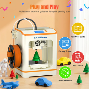 Imprimante 3D Entina Tina2C Mini pour enfants et débutants, contrôle par application WiFi, plus de <span class=keywords><strong>1500</strong></span> modèles, plus de 20 modules DIY, UE - Product Image 4