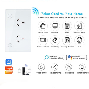Enchufe de Pared Inteligente LangYeao Zigbee Wi-Fi Matter AU con Interruptor, Panel de Vidrio Templado, Compatible con Alexa y Google Home, Control por Temporizador - Product Image 2