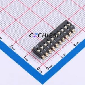 DSIC-10-LS-GER DIP Switch SMD Switch Flat Toggle, Raised Type Single Pole Single Throw 10 2.54mm - Product Image 1