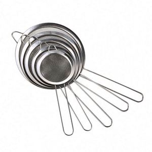 Factory Direct SupplySuper Wire Extra Fine Mesh Strainer Stainless Steel Kitchen Colander Oil <b>Grid</b> Frying Juice Strainer - Product Image 1