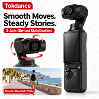 Caméra de poche 4K avec stabilisateur 3 axes, caméscope portable à écran rotatif, suivi intelligent du sujet, enregistreur vidéo pour vlog