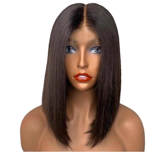 Vietnam Bone Straight Bob 12 Pouces Remy Lace Front Short Svolna Marley Perruques Courtes Bob Bangs Human Lace Front Short - Product Image 2