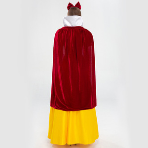 Disfraz de Blancanieves para Adultos, Disfraz de Halloween, Vestido de Fiesta, Falda Larga Amarilla, Azul y Roja para Mujer, Traje de Juego de Roles - Product Image 3