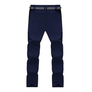 <span class=keywords><strong>Pantalon</strong></span> d'été pour hommes à séchage rapide en plein air extensible respirant escalade sport décontracté <span class=keywords><strong>randonnée</strong></span> pêche rapide taille moyenne devant plat - Product Image 4