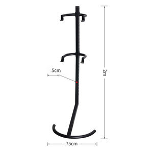 Support de sol de stockage de vélos en acier Portable vélo de route <span class=keywords><strong>Parking</strong></span> réparation <span class=keywords><strong>maison</strong></span> ou bureau utilisation Cycle Vertical suspendu Double support - Product Image 3