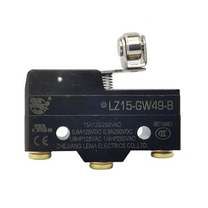 Lema LZ15-GW49-B charnière courte levier à rouleaux croisés Micro-interrupteur 15A approuvé interrupteur de fin de course SPDT interrupteur de fin de course pour ascenseur - Product Image 1