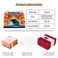 Ornement de bureau en papier sur le thème des monuments de Venise, Calendrier 2027, Cube de notes, Miniature Pont Canal, Architecture, Cadeau, Notes en papier