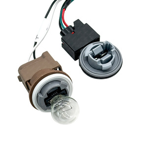 Car Brake Tail Light <b>Socket</b> Wiring Harness <b>12V</b> For Replace Repair Universal LED Headlight Repair Integrated Wire Set - Product Image 1