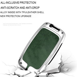 Custodia per chiave con Logo per Auto in pelle in lega di zinco per Land Rover Range Rover Sport Evoque <span class=keywords><strong>Freelander</strong></span> Key Protector Fob <span class=keywords><strong>accessori</strong></span> Auto - Product Image 4