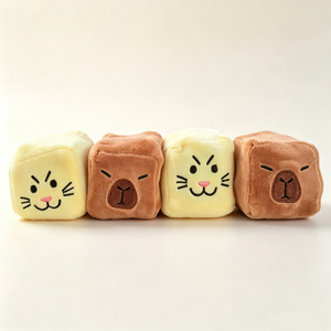 ตุ๊กตาคาปิบาร่าทรงลูกบาศก์บีบได้ นุ่มแน่น บรรจุมอลโทส ของเล่นบีบคลายเครียด ขายส่ง - Product Image 2