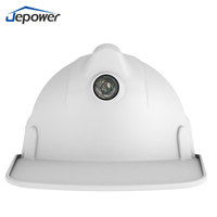 Casque de sécurité intelligent Jepower pour adultes, matériau ABS, positionnement GPS, pour chantier de construction, exploitation minière, casque intelligent pour mineurs