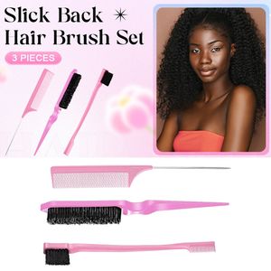 Gran oferta, juego de herramientas de peluquería de 11 Uds. con peine de ocho puntas, peine de cola puntiaguda, cepillo para cejas, pinza para el pelo, botella de Spray de plástico - Product Image 6