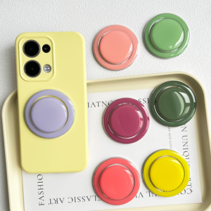 ที่วางโทรศัพท์แบบวงกลมสีพื้นสไตล์เกาหลี สำหรับแม่เหล็กยึดโทรศัพท์ ใช้ได้กับเคสชาร์จไร้สายสำหรับ iPhone - Product Image 3