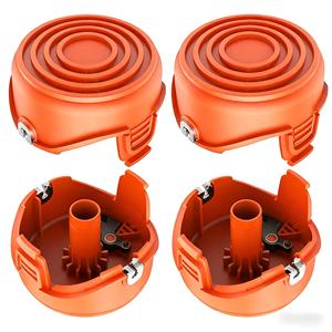 Paquete de 2 cabezales de hilo para recortadora RC-65-P 90517175 A6442-XJ, tapa de repuesto para bobina, compatible con BLACK & DECKER GH710 GH700 GH750 DF-065-BKP - Product Image 2