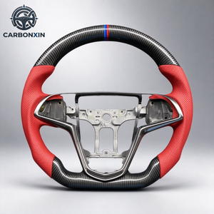 Forged Carbon Fiber Leather Steering <b>Wheel</b> for Cadillac ATSL/ATS/CTS/XTS/CT4/CT6/XT4-Sporty Design with for <b>Trim</b> - Product Image 1