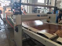 Équipement d'extrusion de feuilles composites en PVC SPC haute capacité, équipement de laminage par revêtement UV, ligne de production de panneaux de sol SPC