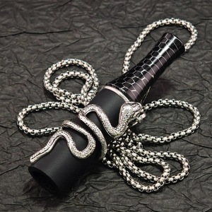 Embout de chicha en métal avec design de serpent 3D, embouts individuels pour chicha - Product Image 4