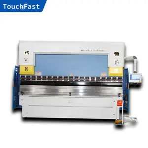 Touchfast सीएनसी इलेक्ट्रो-हाइड्रोलिक प्रेस ब्रेक झुकने मशीन स्वत: 4 + 1 अक्ष 100ton 3200mm प्रेस ब्रेक