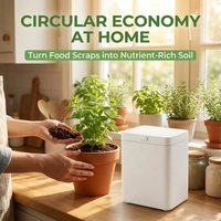 Machine à Composter les Déchets Alimentaires Électrique pour la Maison, Chambre de Broyage en Acier Inoxydable, Technologie Multigrind, Énergie Continue
