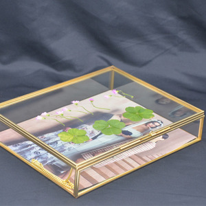 Chất Lượng Tốt Bản Lề Trang Trí Màu Đen Rose Brass Vàng Hình Ảnh Hình Ảnh Hộp Bóng Hai Mặt Khô Khung Bán Buôn 10x10 8*10 - Product Image 5