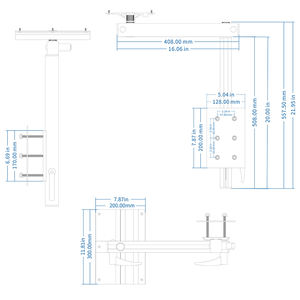 Accesorios para caravanas TYTXRV, fácil instalación, negro, extraíble, pata de mesa RV, aleación de aluminio, altura ajustable, rotación de 360 grados - Product Image 6