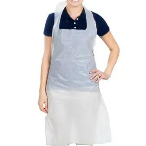 Customized Oil Stain-proof Biodegradable Apron Disposable Waterproof Durable Compostable Apron For Kitchen Working