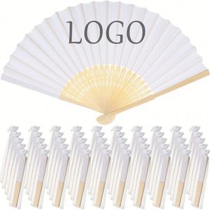 Éventails pliants japonais vintage en bambou sculpté, style artisanal, pour événements sportifs, cadeaux d'affaires, mariages, danses, fêtes, été, en bois - Product Image 1