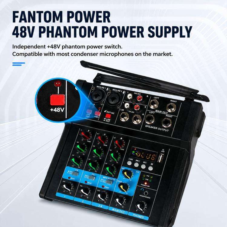 4-Channel Multi-function Professional Mixer| Alibaba.com